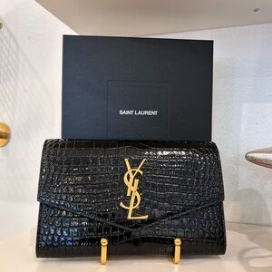 YSL croc bag